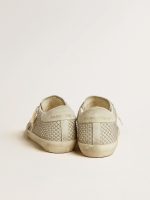 Women's Super-Star with gray suede star and Swarovski crystal mesh - Image 4