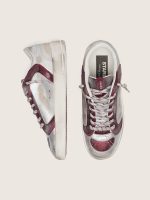 Women's Stardan LAB in burgundy and silver leather and glitter - Image 3