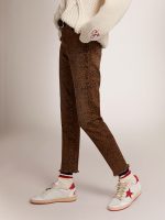 Women's Ball Star in white leather with red star and heel tab - Image 3