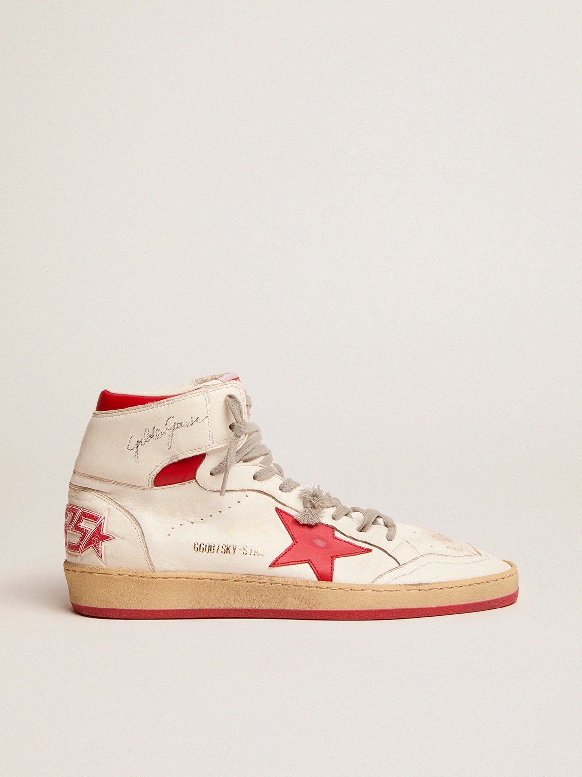 65c2957a0678fc82bce57b580a9dd6d76692fd2d4a4ab3cc2c6b548c0f37b54e Men's Sky-Star with signature on the ankle and red inserts - Image 1