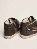Women's Slide black with studs - Image 5