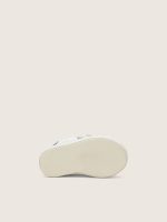 Baby Old School in white leather with denim-blue suede star - Image 5