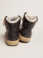 Sky-Star in black nappa leather with white leather star - Image 5