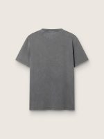 Men's anthracite gray T-shirt with distressed treatment - Image 2