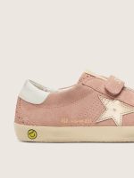Young Old School in pink suede with platinum metallic leather star - Image 4