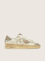Women's Stardan LTD in suede and white nappa with gold star