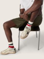 Men's Ball Star LTD in white leather and light grey suede with dark blue star and Skins - Image 3