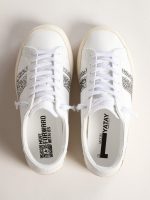 Yatay Model 1B sustainable sneakers with white bio-based upper and silver recycled glitter Y - Image 2