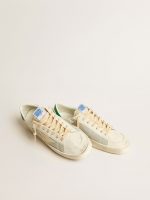 Stardan in white nappa leather with cream-colored leather star - Image 2