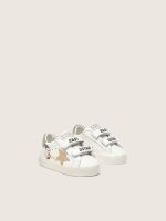 Baby School in nappa with beige suede star and mascot print - Image 2