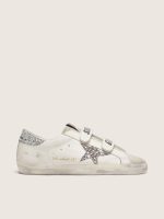 Women's Old School with silver glitter star and ice-gray suede tongue
