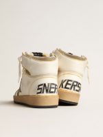 Women's Sky-Star in white nappa leather with dove-gray suede star - Image 5