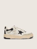 Women's Forty2 with black star and black leather heel tab
