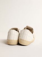 V-Star in white leather with a platinum glitter star - Image 5
