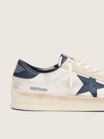 Men's Stardan in beige suede with blue star - Image 4