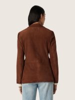 Women's jacket in brown waxed suede - Image 6