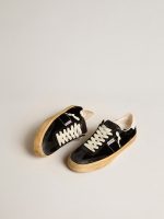 Soul Star in black velvet with white leather heel tab - Image 2