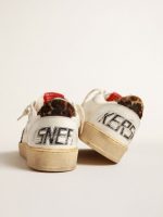 Ball Star in nappa with leopard-print pony skin star and heel tab - Image 4