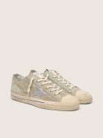 Men's V-Star in dove-gray suede with silver metallic leather star - Image 2