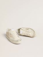 Hi Star in suede with silver metallic leather star and heel tab - Image 2