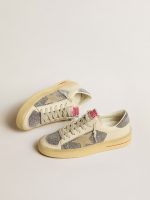 Women's Stardan in suede with sand star and silver Swarovski crystal inserts - Image 2