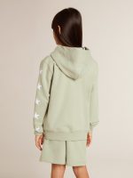 Light green sweatshirt with zip fastening - Image 4