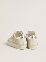 Hi Star in suede with silver metallic leather star and heel tab - Image 4