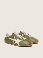 Men's Marathon Speed in olive-green leather with cream star - Image 2