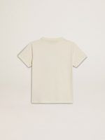 Boys' T-shirt in worn white with multicolor lettering - Image 6