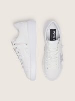 Women's Purestar in white leather with silver Swarovski crystal star - Image 4
