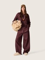 Women's jeans in burgundy denim - Image 3