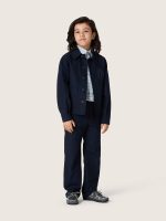 Journey unisex chinos in blue cotton canvas with embroidered logo - Image 3