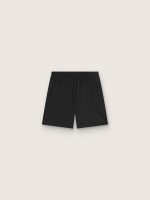 Men's black double-layer sports shorts