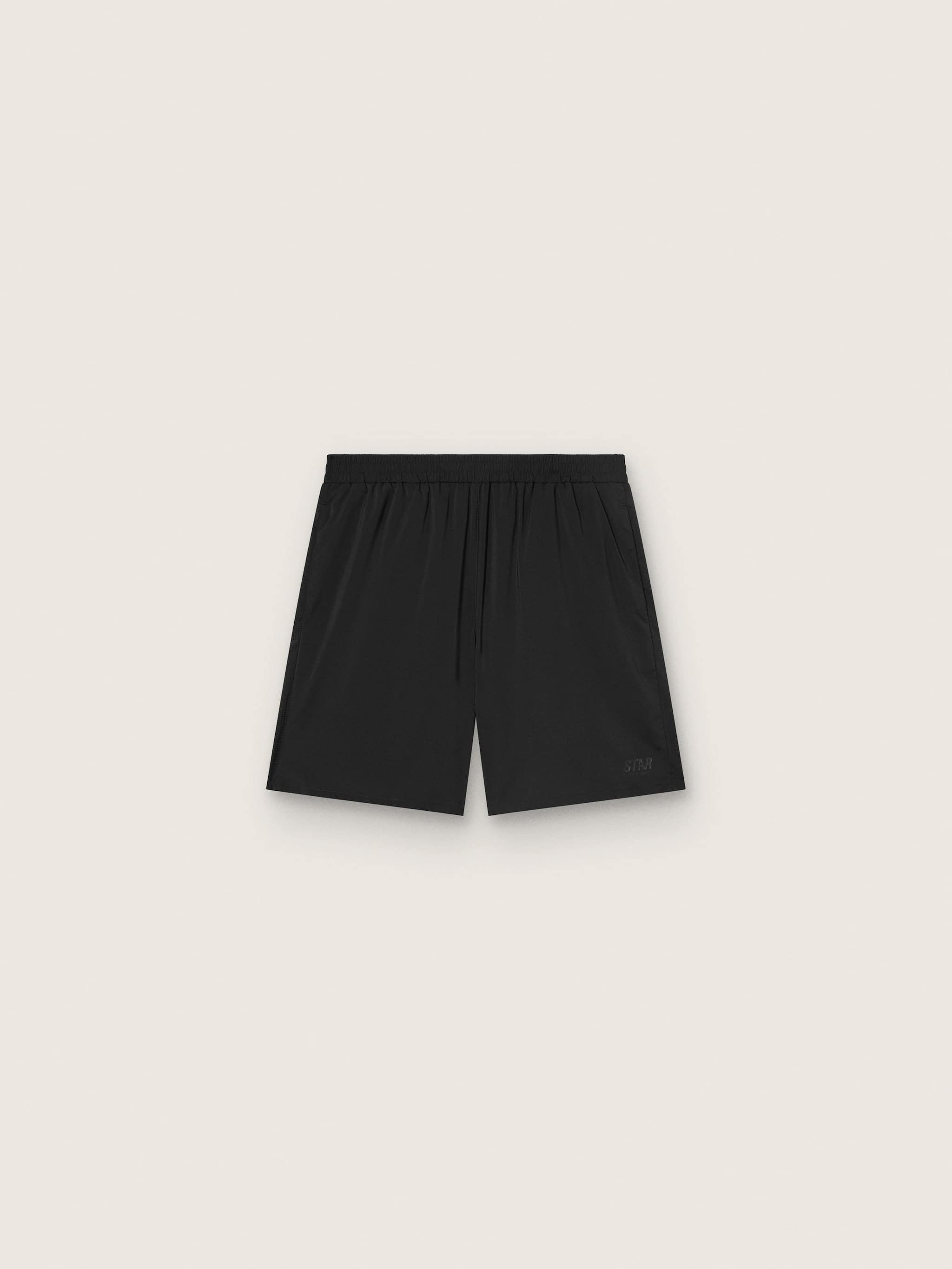 70a640f1b965817eaa50c1c6f24f048c7ae2059c956a21d6e00e6ff83810e2f6 Men's black double-layer sports shorts - Image 1