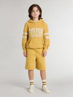 Kids' yellow sweatshirt with vintage print - Image 3