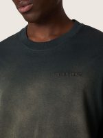 Unisex T-shirt in black cotton jersey with embroidered logo - Image 4