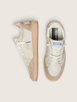 Ball Star with pink suede star and silver glitter edges and rose gold heel tab - Image 3