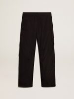 Black-colored ripstop nylon cargo pants - Image 5