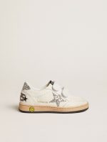 Young Ball Star in nappa with silver glitter star and heel tab