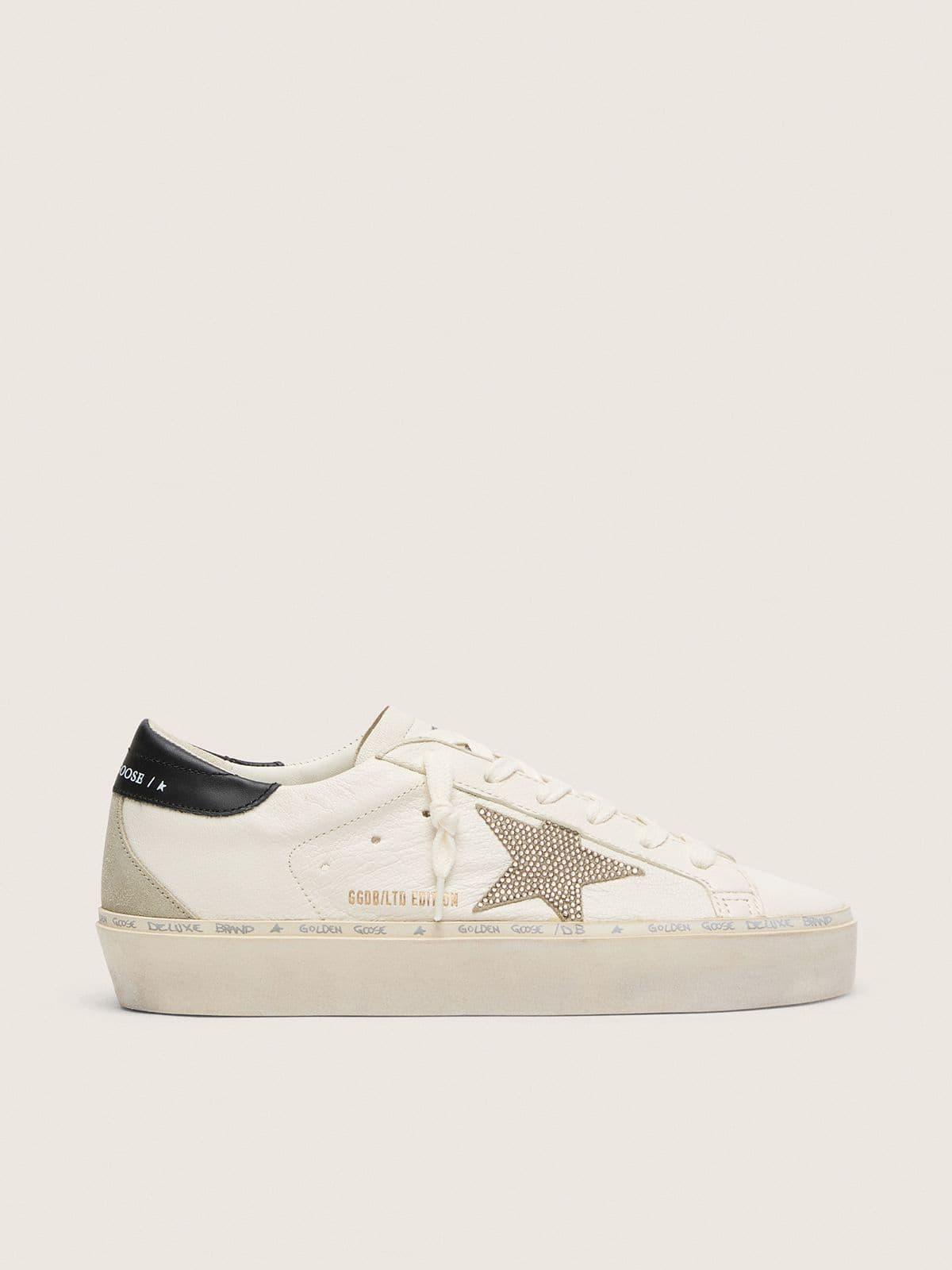 727daf3850b1d4865f333f4d69ee8e1b0657e8cfdacf7cad9b843a41e2b690d3 Hi Star with Swarovski crystal star and black leather heel tab - Image 1