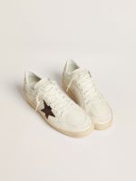 Ball Star with burgundy croc-print leather star and gold heel tab - Image 2