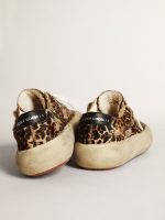 Women's Space-Star in leopard print pony skin with black star - Image 5