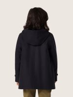 Boys' dark blue hooded duffle coat - Image 6