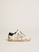 Junior Super-Star with gray suede star and blue heel tab