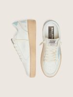 Women's Ball Star in white leather with light blue star - Image 3