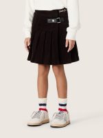 Girls' brown pleated corduroy skirt - Image 5