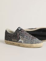 Women's Super Star with glitter upper and silver metallic leather star - Image 3