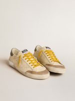 Men's Super-Star in leather with perforated star and gray suede heel tab - Image 2