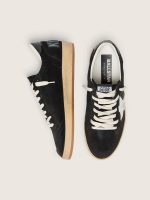 Men's Ball Star in black suede with white leather star - Image 4