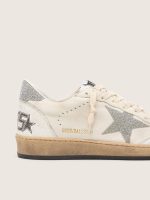 White Ball Star with a Swarovski crystal star and heel tab - Image 4